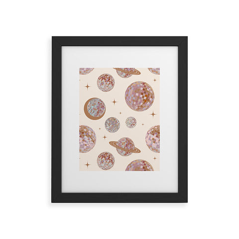 Emanuela Carratoni Space Disco Balls Framed Art Print