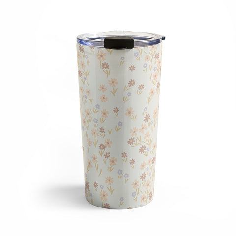 Emanuela Carratoni Spring Ditsy Floral Theme Travel Mug