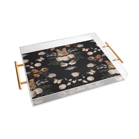 Emanuela Carratoni Spring Floral Geometry Acrylic Tray