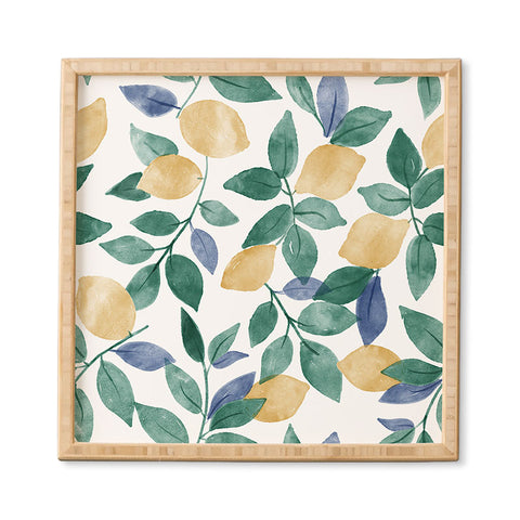 Emanuela Carratoni Spring Lemons Framed Wall Art