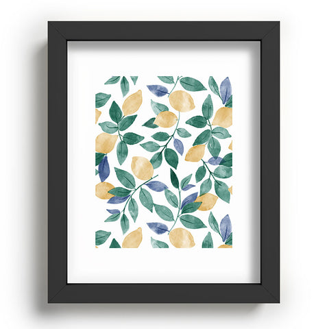 Emanuela Carratoni Spring Lemons Recessed Framing Rectangle