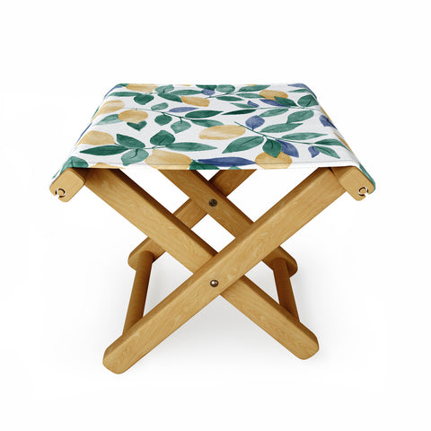 Emanuela Carratoni Spring Lemons Folding Stool