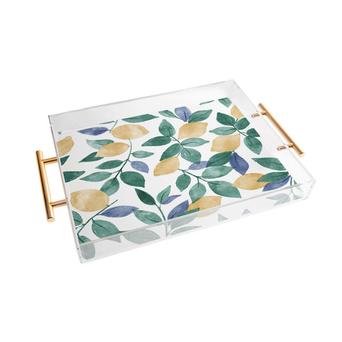 Emanuela Carratoni Spring Lemons Acrylic Tray