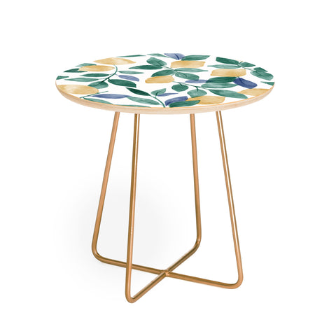 Emanuela Carratoni Spring Lemons Round Side Table