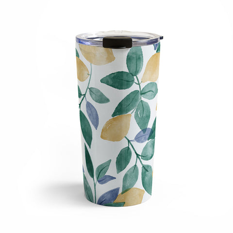 Emanuela Carratoni Spring Lemons Travel Mug