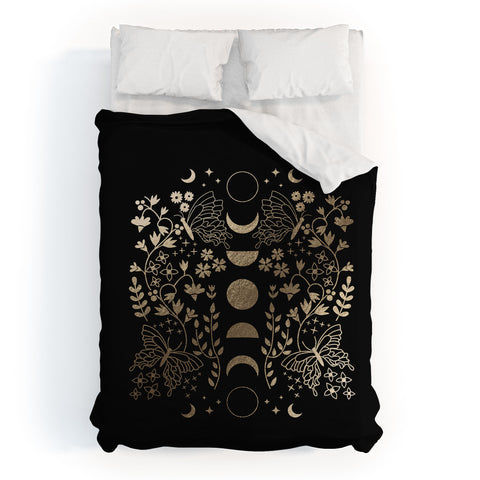 Emanuela Carratoni Spring Moon Phases Duvet Cover
