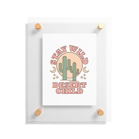 Emanuela Carratoni Stay Wild Desert Child Floating Acrylic Print