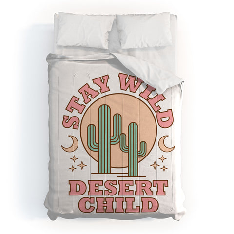 Emanuela Carratoni Stay Wild Desert Child Comforter