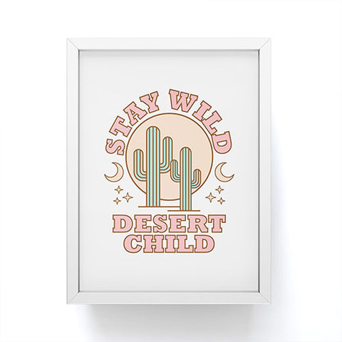 Emanuela Carratoni Stay Wild Desert Child Framed Mini Art Print