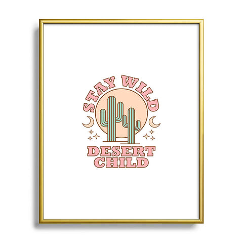 Emanuela Carratoni Stay Wild Desert Child Metal Framed Art Print