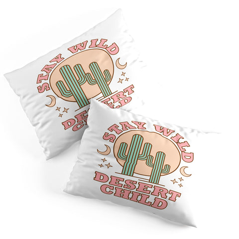 Emanuela Carratoni Stay Wild Desert Child Pillow Shams
