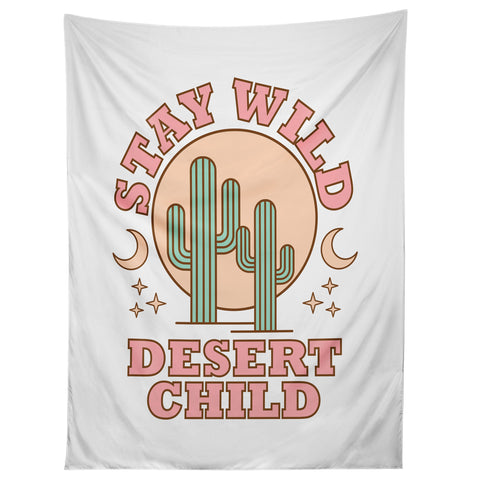 Emanuela Carratoni Stay Wild Desert Child Tapestry