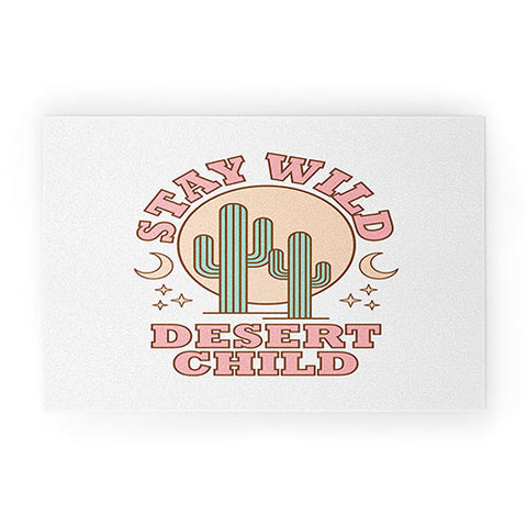 Emanuela Carratoni Stay Wild Desert Child Welcome Mat