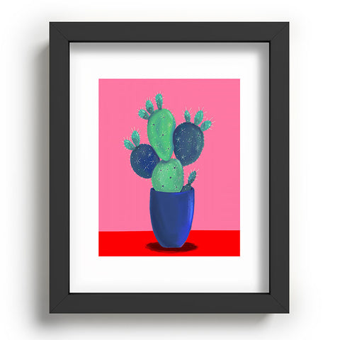 Emanuela Carratoni Summer Cactus Recessed Framing Rectangle