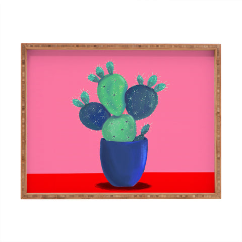 Emanuela Carratoni Summer Cactus Rectangular Tray