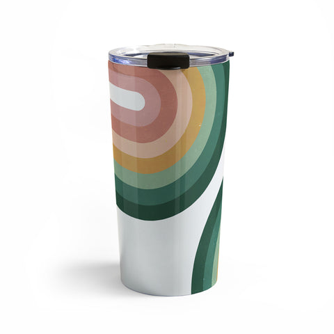Emanuela Carratoni Summer Double Rainbows Travel Mug