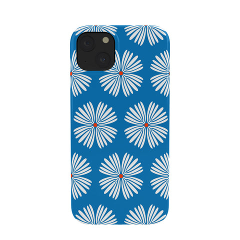 Emanuela Carratoni Summer Flowers on Blue Phone Case