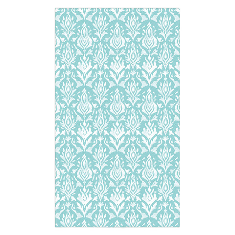 Emanuela Carratoni Teal Ikat Tablecloth
