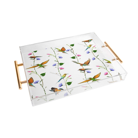 Emanuela Carratoni The Birds Garden Acrylic Tray