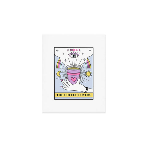 Emanuela Carratoni The Coffee Lovers Tarot Art Print