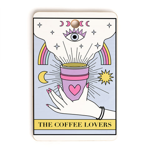 Emanuela Carratoni The Coffee Lovers Tarot Cutting Board Rectangle