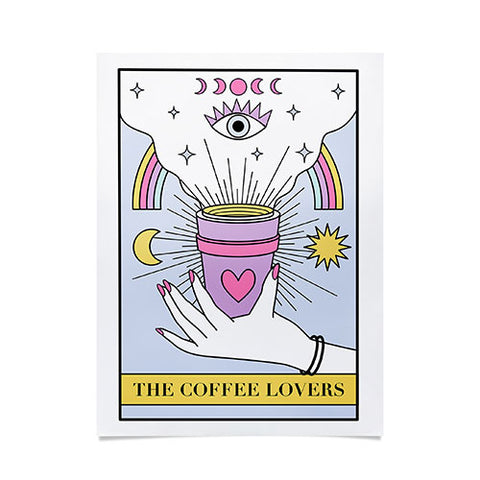 Emanuela Carratoni The Coffee Lovers Tarot Poster