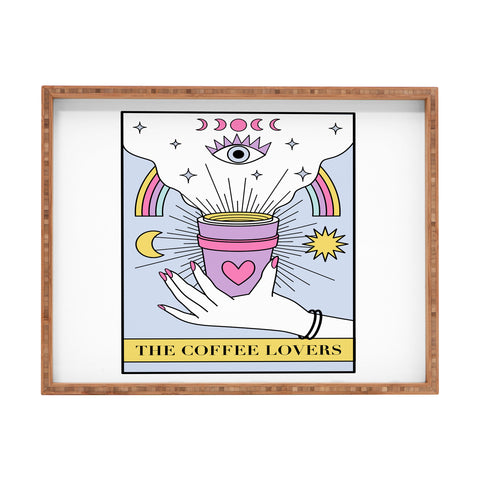 Emanuela Carratoni The Coffee Lovers Tarot Rectangular Tray