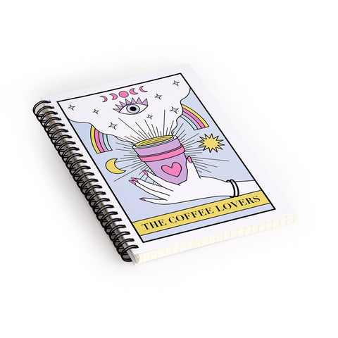 Emanuela Carratoni The Coffee Lovers Tarot Spiral Notebook