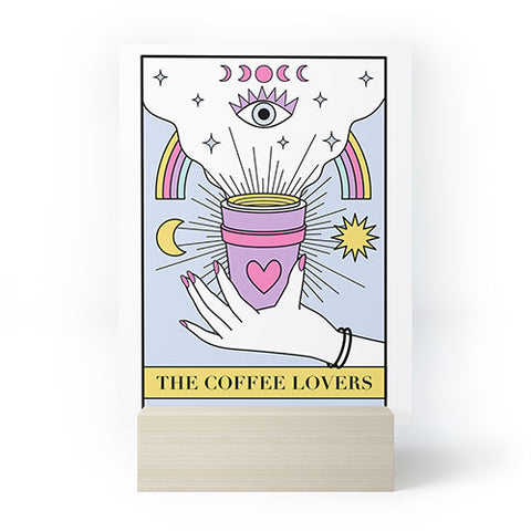 Emanuela Carratoni The Coffee Lovers Tarot Mini Art Print