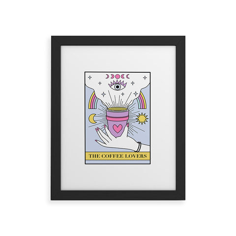 Emanuela Carratoni The Coffee Lovers Tarot Framed Art Print