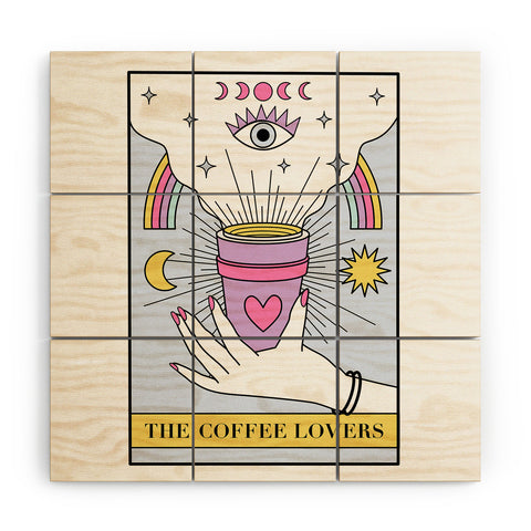 Emanuela Carratoni The Coffee Lovers Tarot Wood Wall Mural