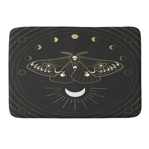 Emanuela Carratoni The Moon Moth Memory Foam Bath Mat