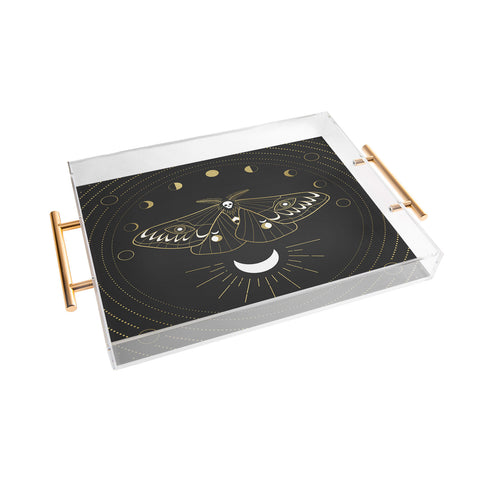 Emanuela Carratoni The Moon Moth Acrylic Tray
