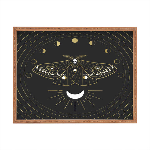 Emanuela Carratoni The Moon Moth Rectangular Tray