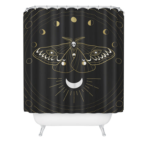 Emanuela Carratoni The Moon Moth Shower Curtain