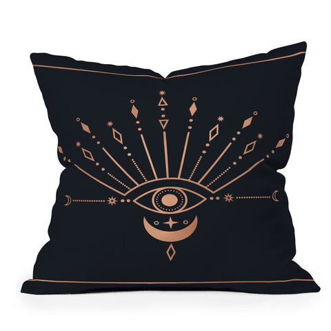 Emanuela Carratoni The Peacock Eye 1 Outdoor Throw Pillow