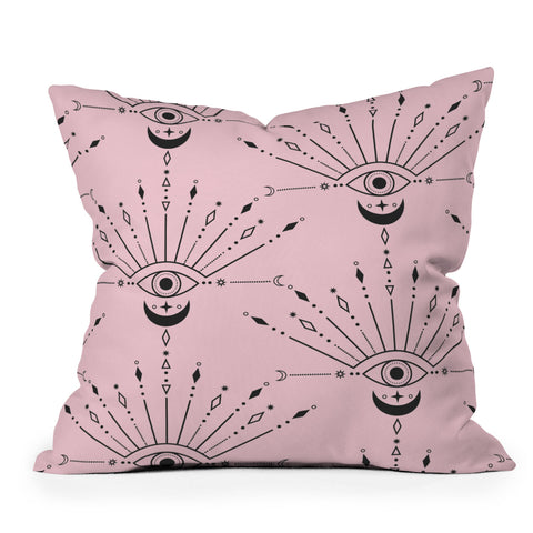 Emanuela Carratoni The Peacock Eye Outdoor Throw Pillow