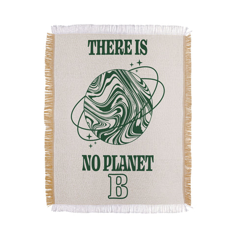 Emanuela Carratoni There is no Planet B Throw Blanket
