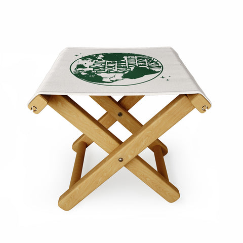 Emanuela Carratoni Treat our Earth with Kindness Folding Stool