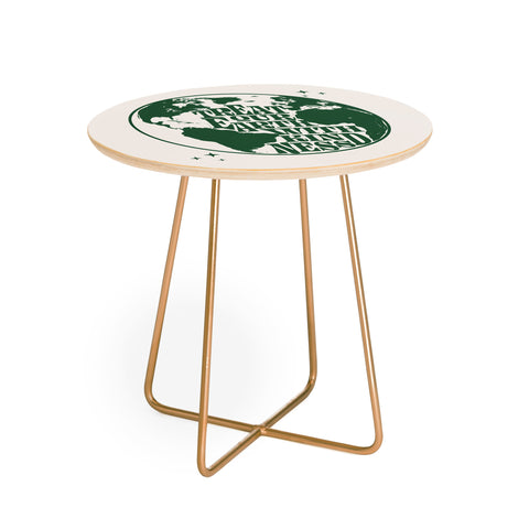 Emanuela Carratoni Treat our Earth with Kindness Round Side Table