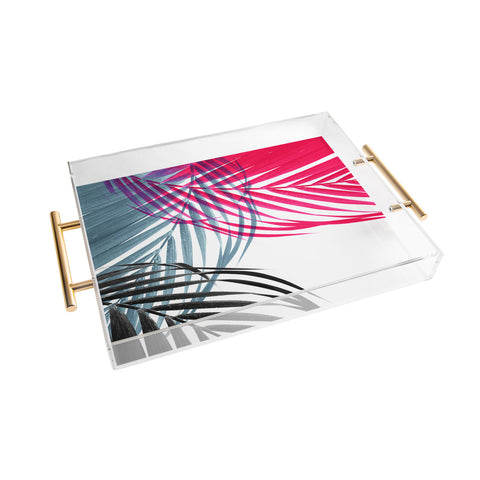 Emanuela Carratoni Trychromy Palms Acrylic Tray