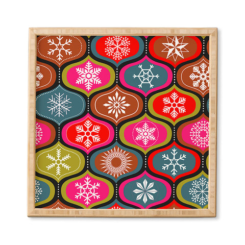 Emanuela Carratoni Vintage Christmas Geometry Framed Wall Art