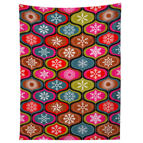 Emanuela Carratoni Vintage Christmas Geometry Tapestry