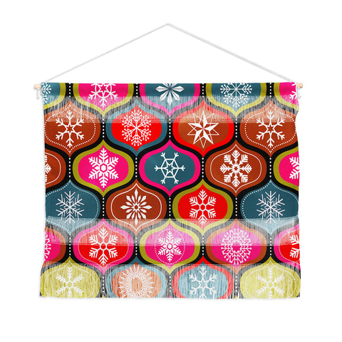 Emanuela Carratoni Vintage Christmas Geometry Wall Hanging Landscape