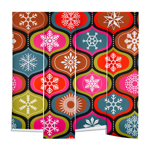 Emanuela Carratoni Vintage Christmas Geometry Wall Mural
