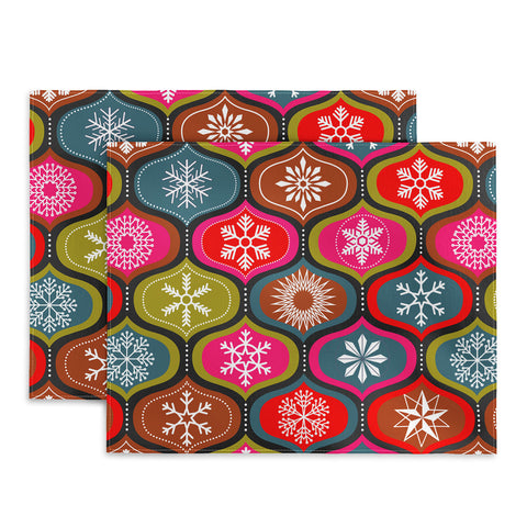 Emanuela Carratoni Vintage Christmas Geometry Placemat