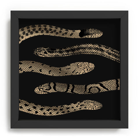 Emanuela Carratoni Vintage Golden Snakes Recessed Framing Square