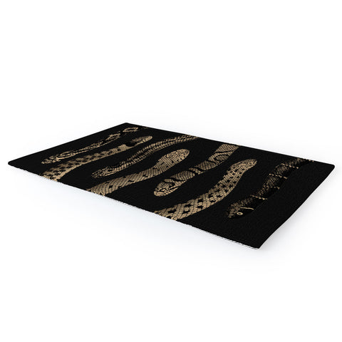 Emanuela Carratoni Vintage Golden Snakes Area Rug