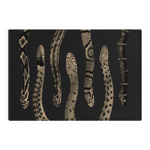 Emanuela Carratoni Vintage Golden Snakes Outdoor Rug