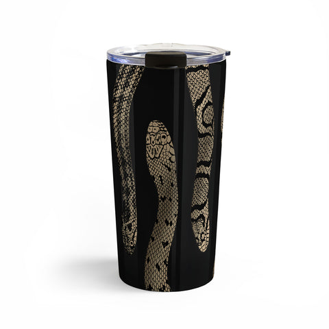 Emanuela Carratoni Vintage Golden Snakes Travel Mug